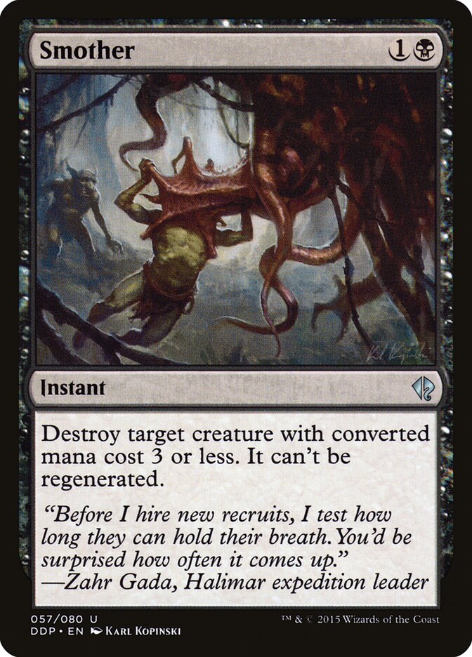 Smother, Duel Decks: Zendikar vs. Eldrazi · 057/080