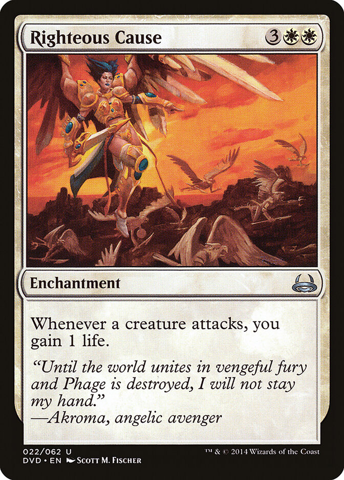 Righteous Cause, Duel Decks Anthology: Divine vs. Demonic · 022/062