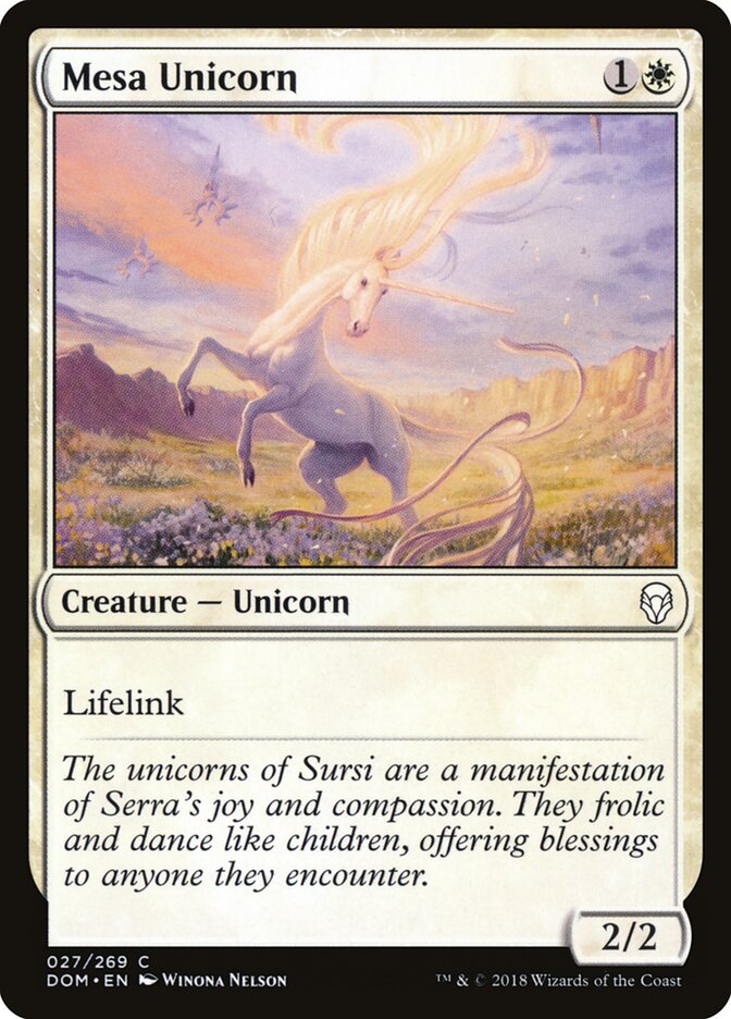 Mesa Unicorn, Dominaria · 027/269