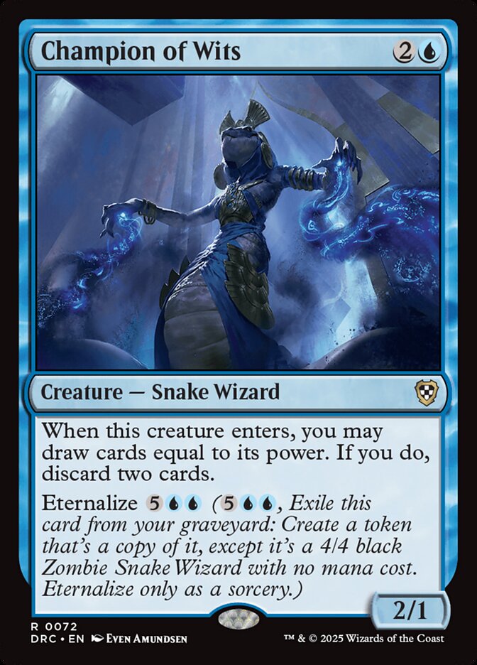 Champion of Wits, Aetherdrift Commander · 0072
