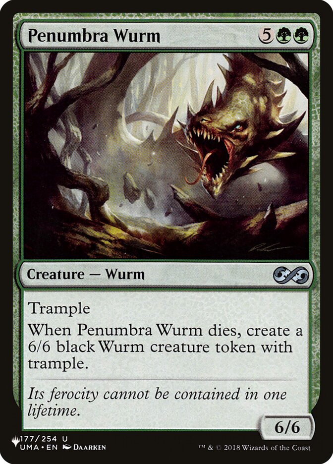Penumbra Wurm, The List · uma-177