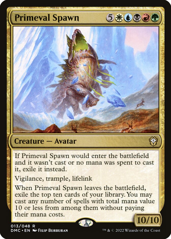 Primeval Spawn, Dominaria United Commander · 013/050