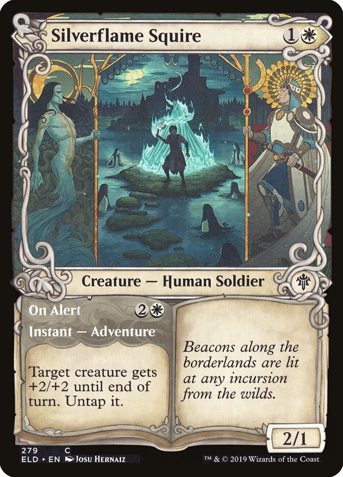 Silverflame Squire // On Alert, Throne of Eldraine · 279