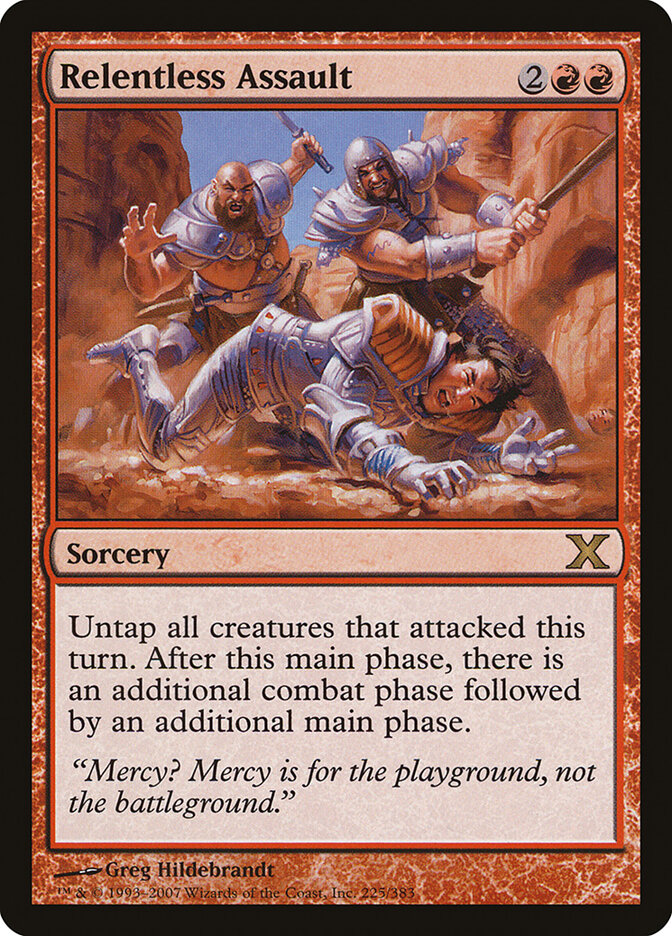 Relentless Assault, Tenth Edition · 225/383