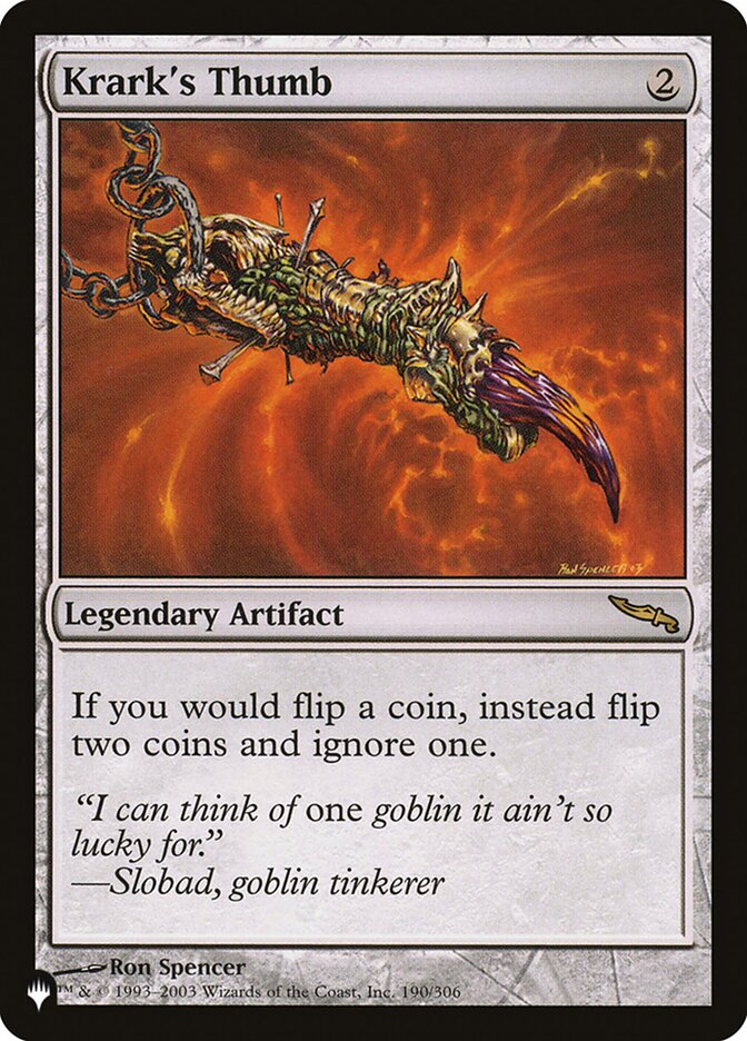 Krark's Thumb, The List · mrd-190