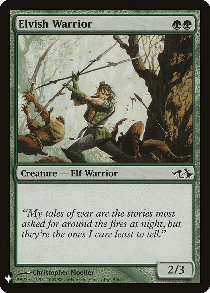 Elvish Warrior, The List · dd1-5