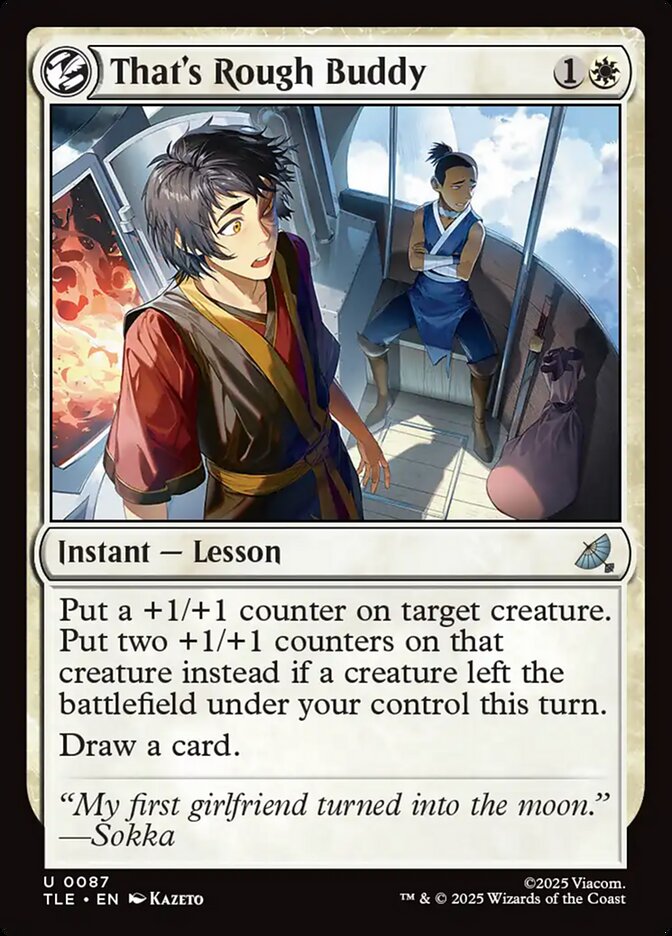 That's Rough Buddy, Avatar: The Last Airbender Eternal · 0087