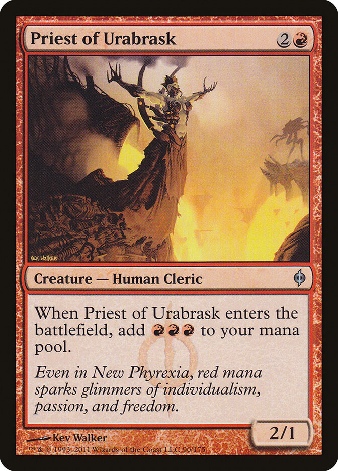 Priest of Urabrask, New Phyrexia · 90/175