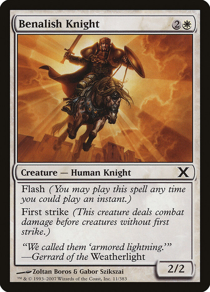 Benalish Knight, Tenth Edition · 11/383