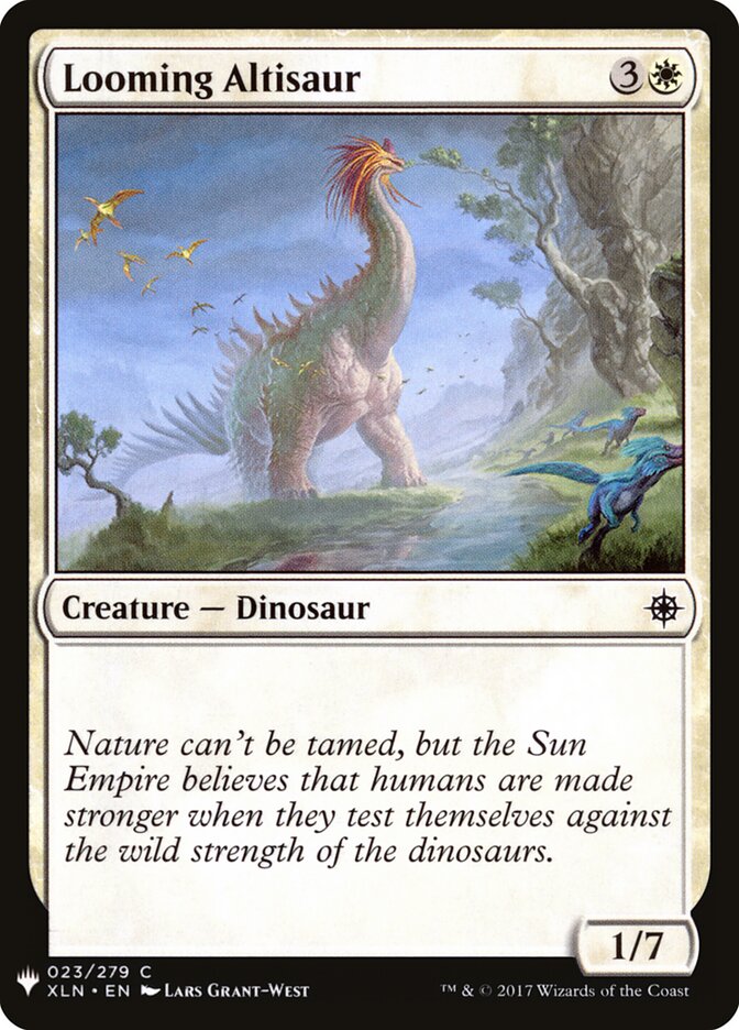 Looming Altisaur, The List · xln-23