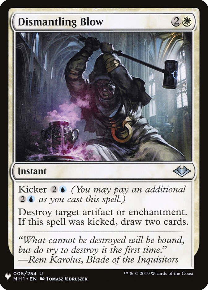 Dismantling Blow, The List · mh1-5