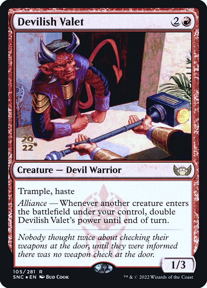Devilish Valet, Streets of New Capenna Promos · 105/281