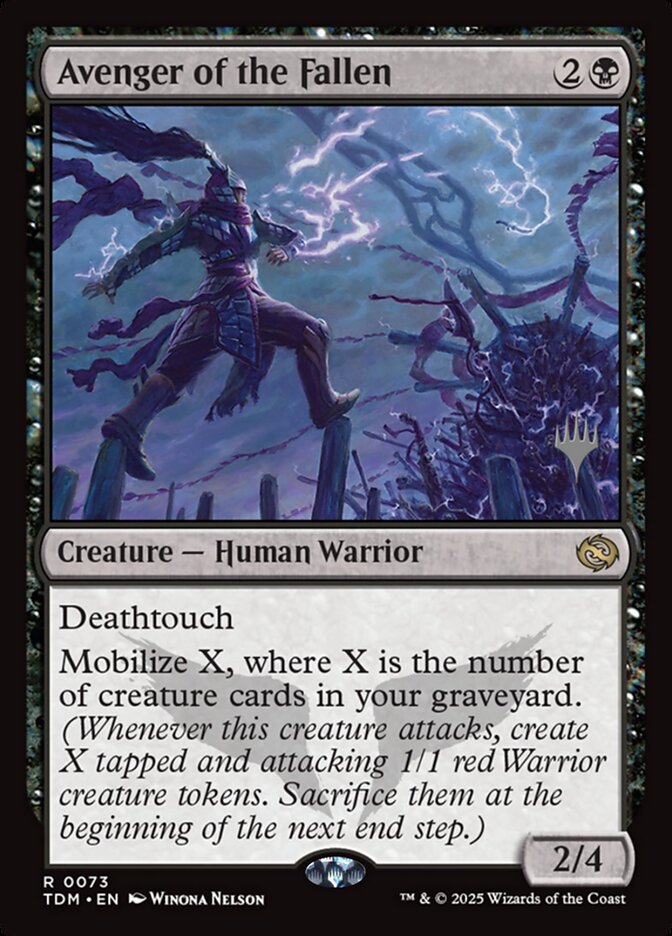 Avenger of the Fallen, Tarkir: Dragonstorm Promos · 0073