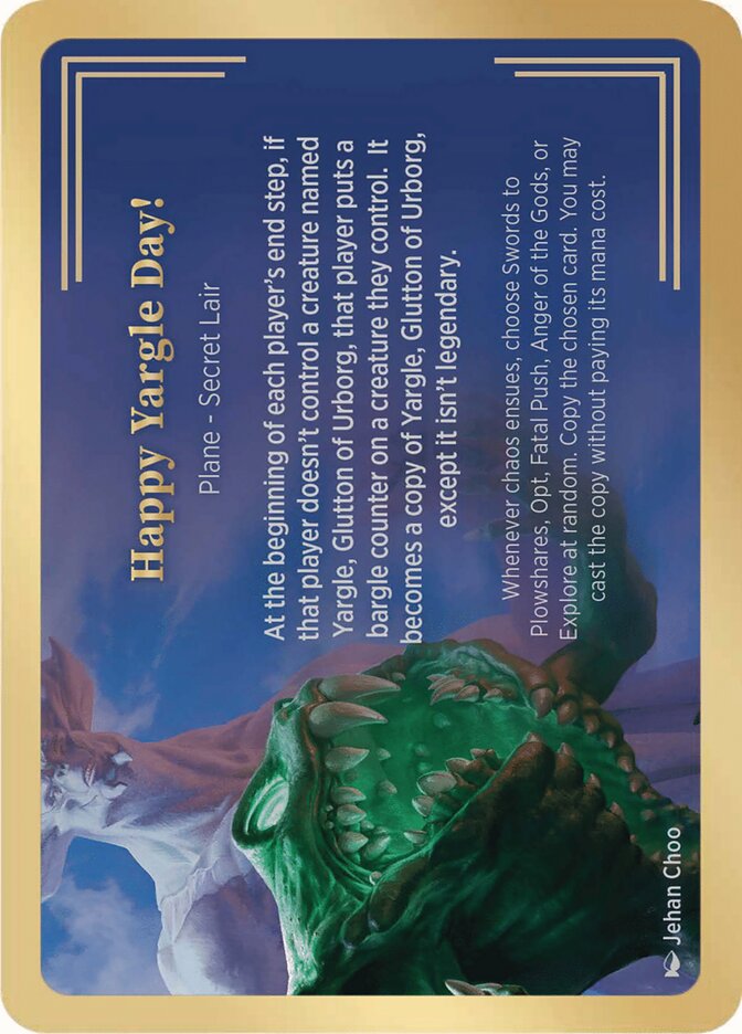 Happy Yargle Day!, Secret Lair Showcase Planes · 0004
