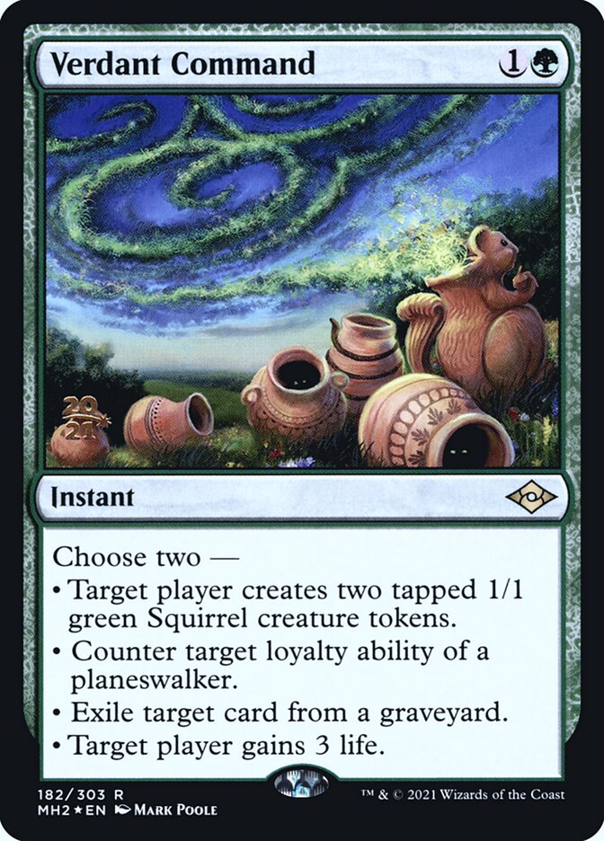 Verdant Command, Modern Horizons 2 Promos · 182/303