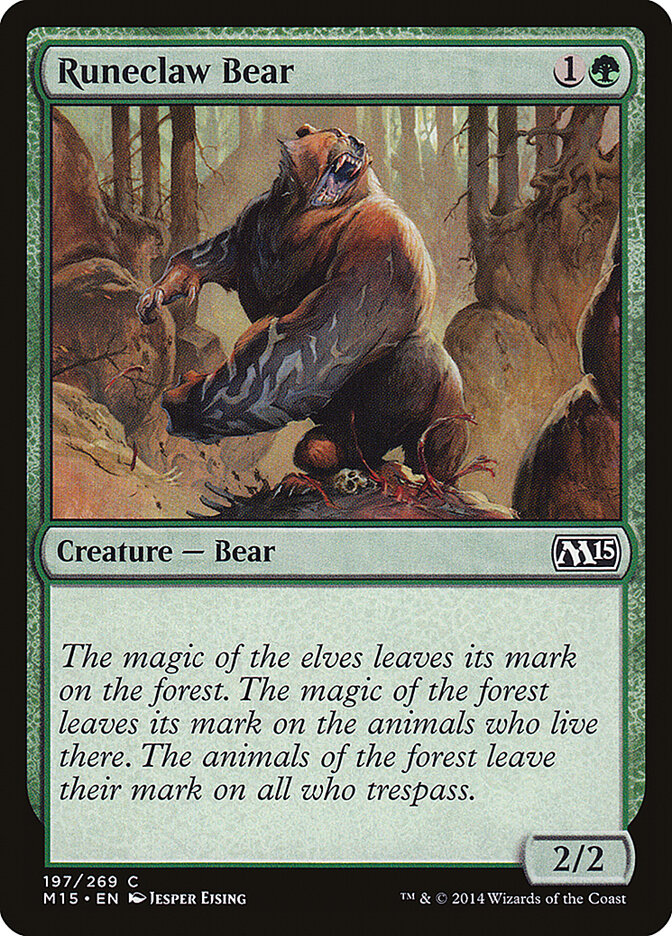 Runeclaw Bear, Magic 2015 · 197/269