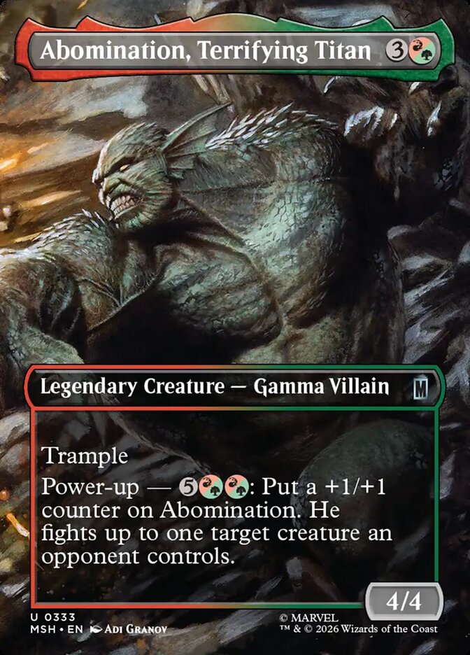 Abomination, Terrifying Titan, Marvel Super Heroes · 0333