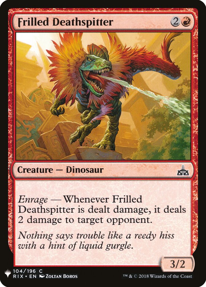 Frilled Deathspitter, The List · rix-104