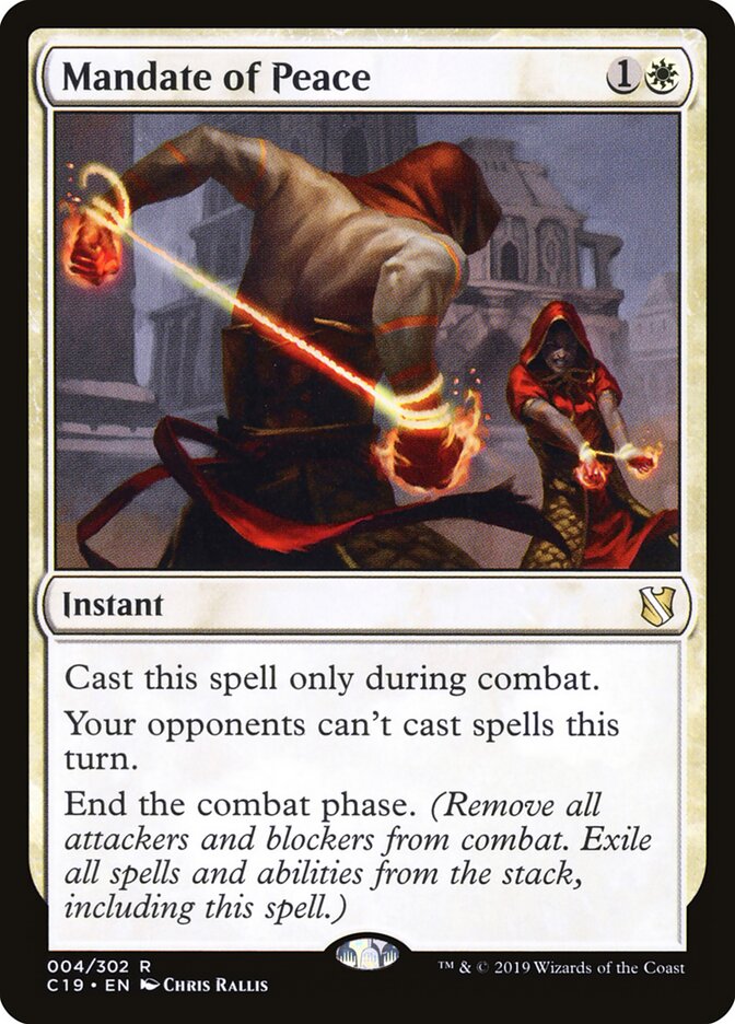 Mandate of Peace, Commander 2019 · 004/302