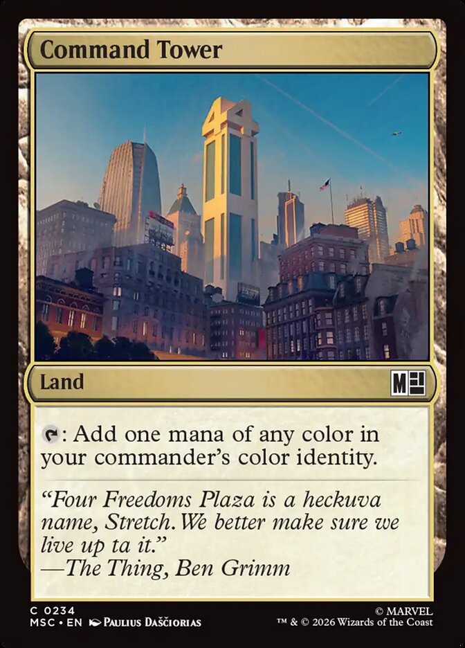 Command Tower, Marvel Super Heroes Commander · 0234