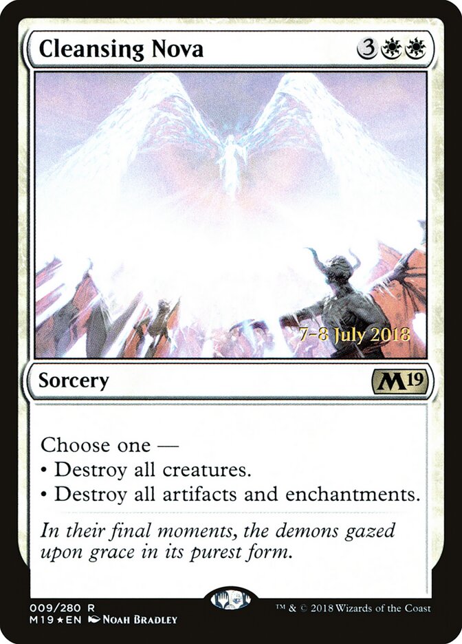Cleansing Nova, Core Set 2019 Promos · 009/280