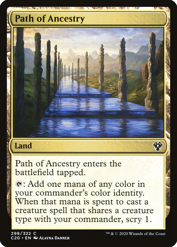 Path of Ancestry, Commander 2020 · 298/322