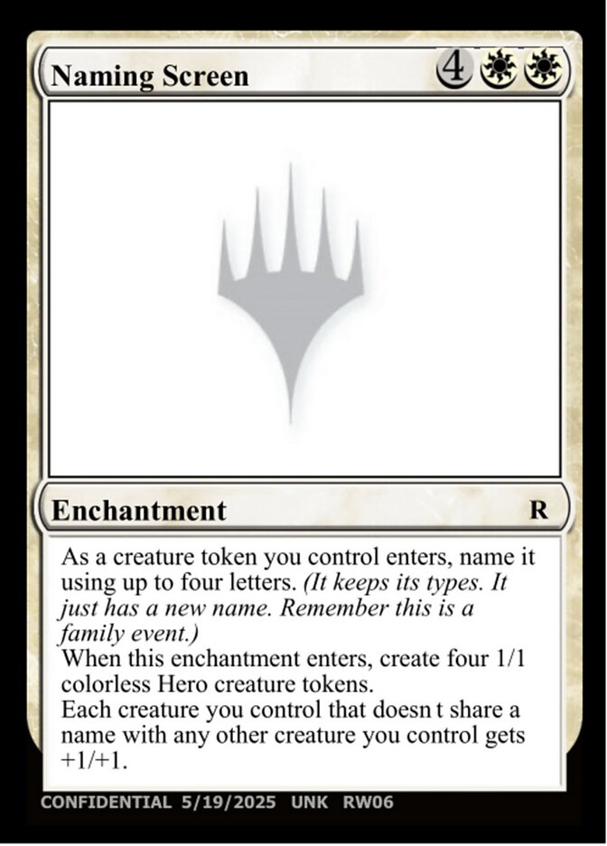 Naming Screen, Unknown Event · rw06a