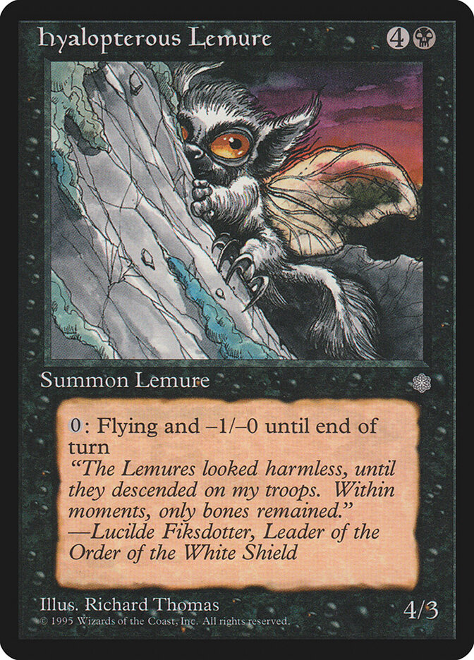 Hyalopterous Lemure, Ice Age · 133