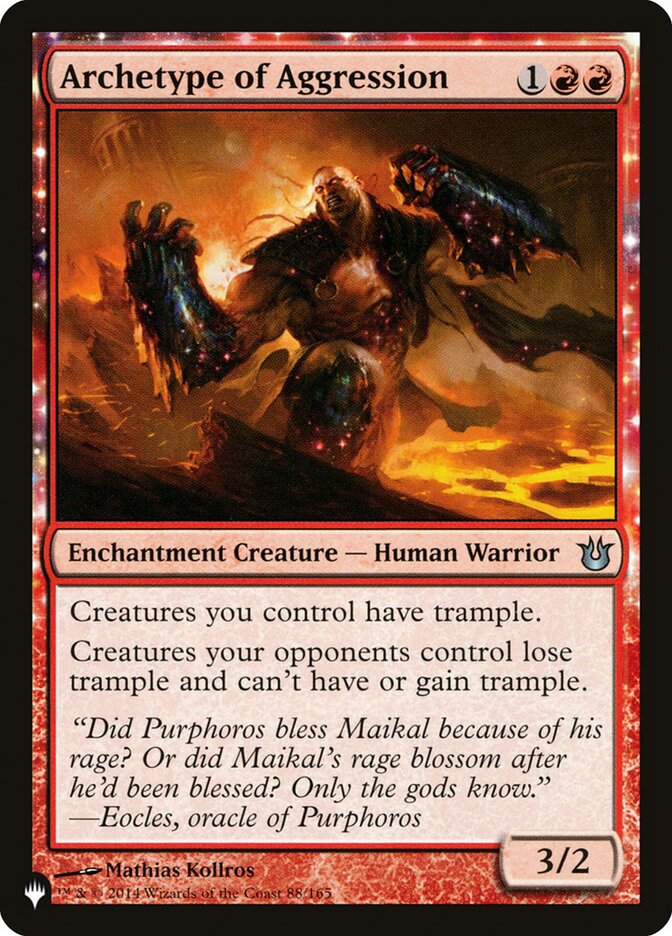 Archetype of Aggression, The List · bng-88