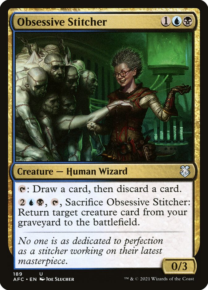 Obsessive Stitcher, Forgotten Realms Commander · 189