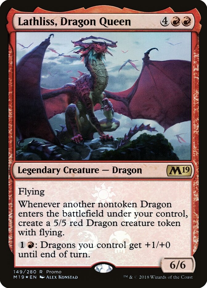 Lathliss, Dragon Queen, Core Set 2019 Promos · 149-star