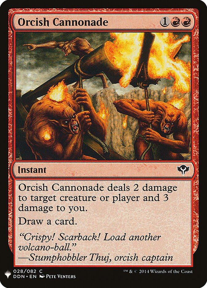 Orcish Cannonade, The List · ddn-28