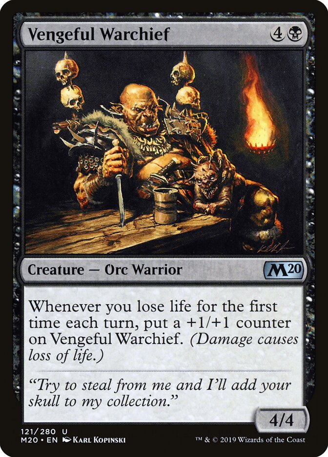 Vengeful Warchief, Core Set 2020 · 121/280
