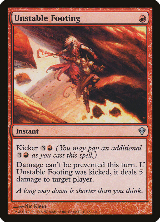 Unstable Footing, Zendikar · 153/249