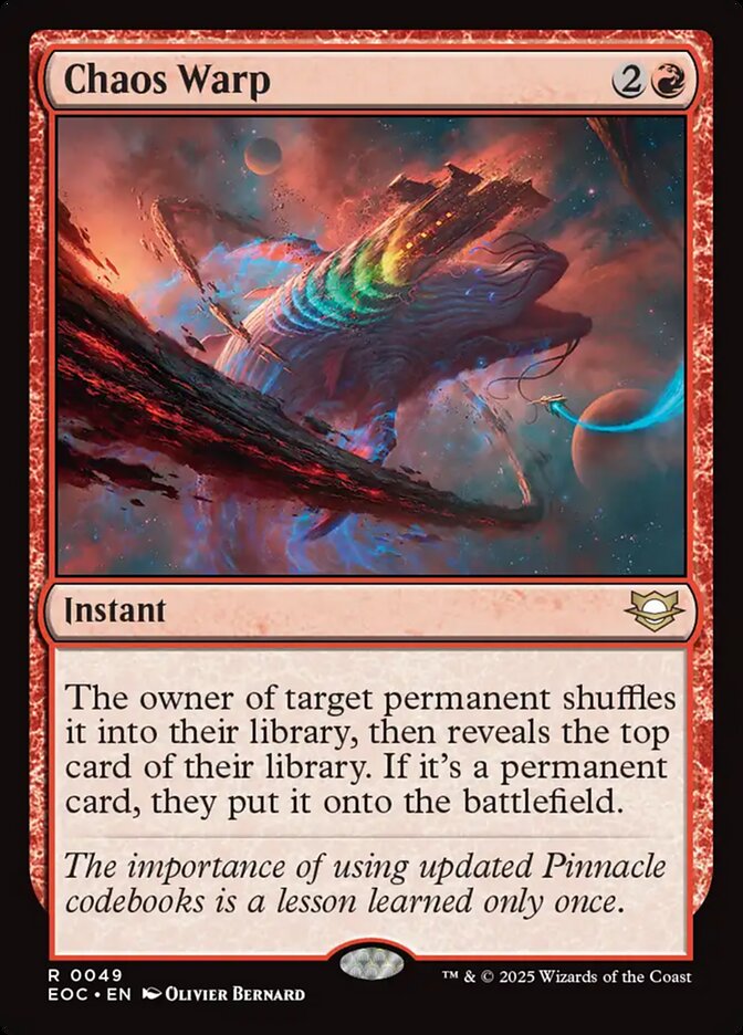 Chaos Warp, Edge of Eternities Commander · 0049