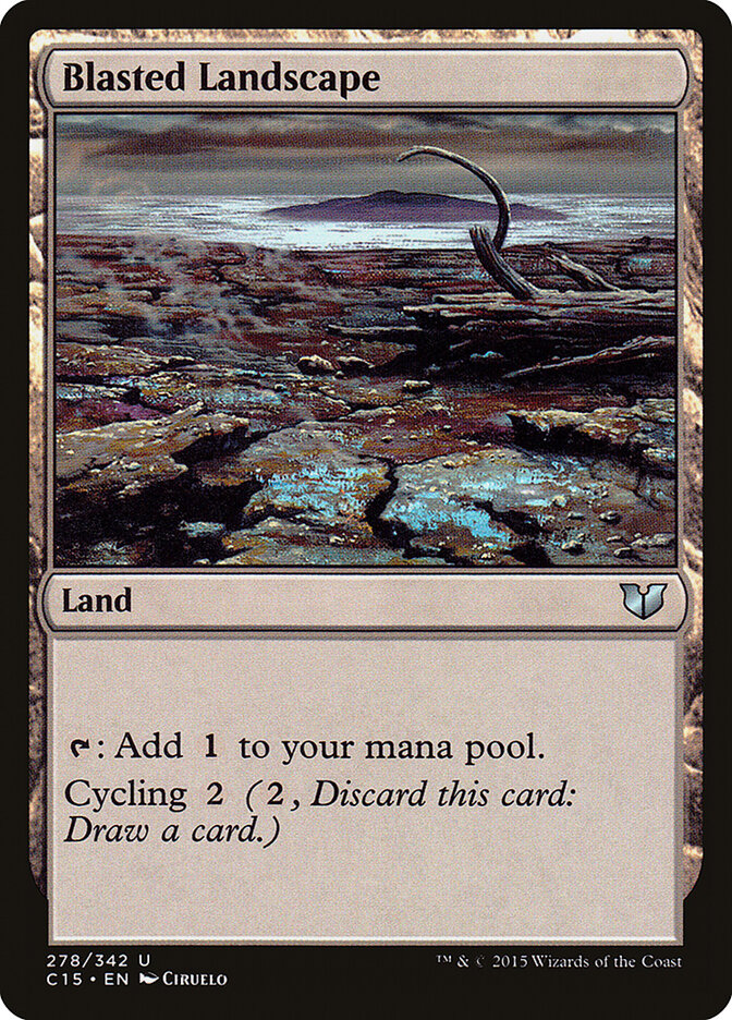 Blasted Landscape, Commander 2015 · 278/342