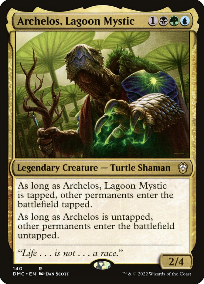 Archelos, Lagoon Mystic, Dominaria United Commander · 140