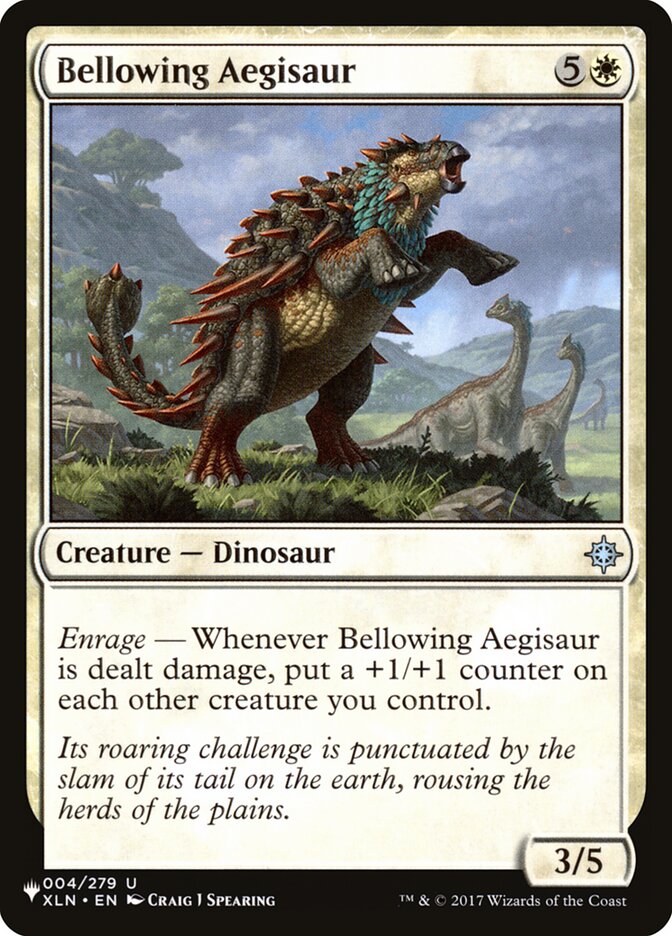 Bellowing Aegisaur, The List · xln-4