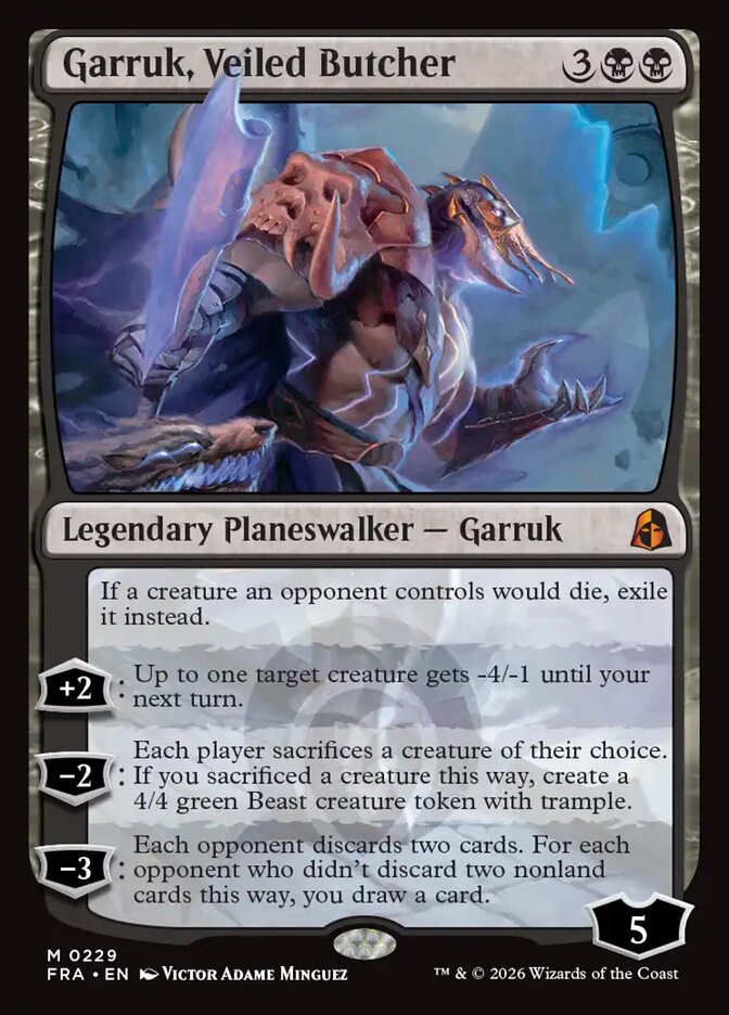 Garruk, Veiled Butcher, Reality Fracture · 0229