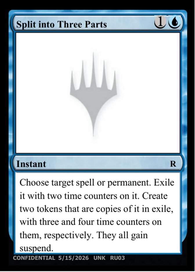 Split into Three Parts, Unknown Event · ru03f