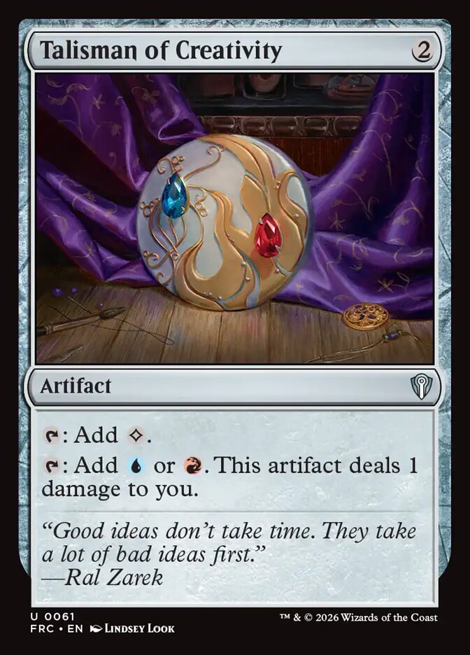 Talisman of Creativity, Reality Fracture Commander · 0061