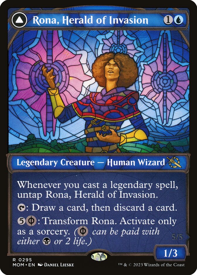 Rona, Herald of Invasion // Rona, Tolarian Obliterator, March of the Machine · 0295