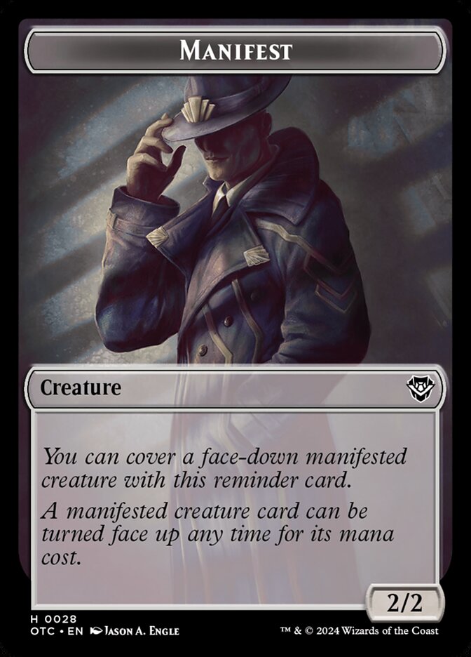 Manifest, Outlaws of Thunder Junction Commander Tokens · 0028