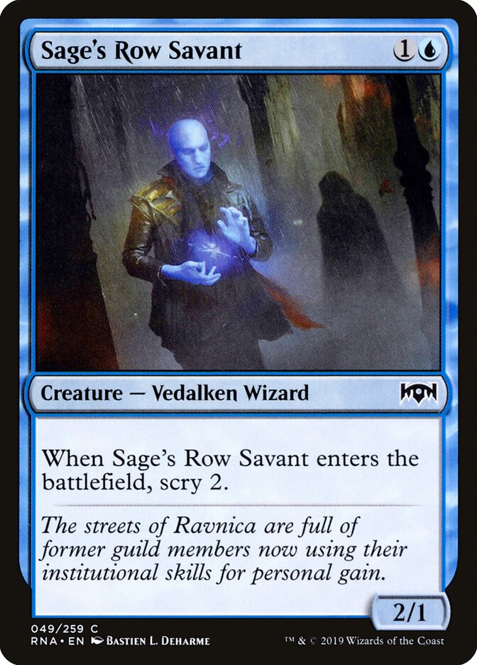 Sage's Row Savant, Ravnica Allegiance · 049/259