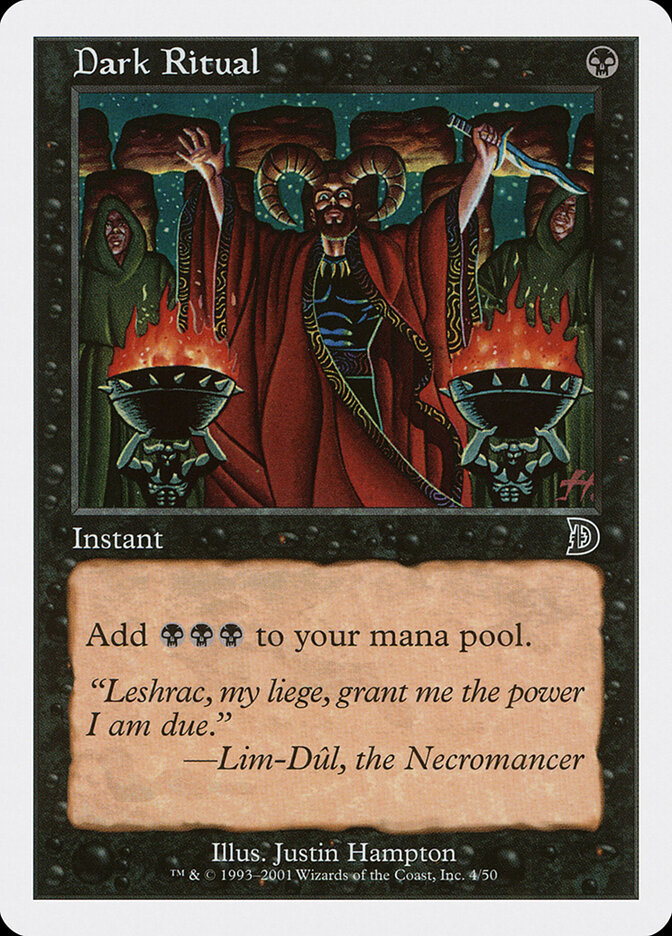 Dark Ritual, Deckmasters · 4/50