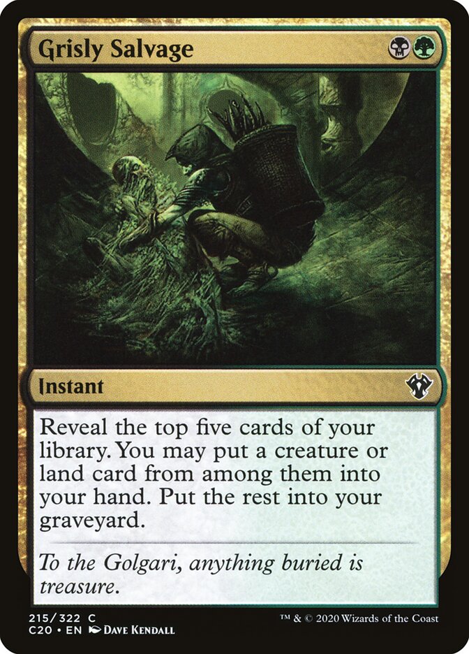 Grisly Salvage, Commander 2020 · 215/322