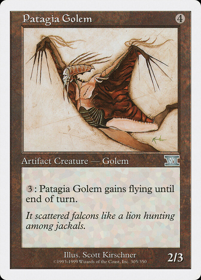 Patagia Golem, Classic Sixth Edition · 305/350