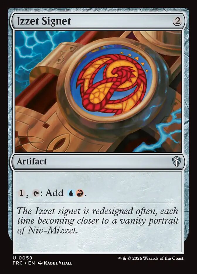 Izzet Signet, Reality Fracture Commander · 0058