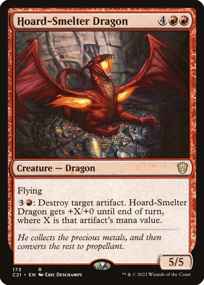Hoard-Smelter Dragon, Commander 2021 · 173