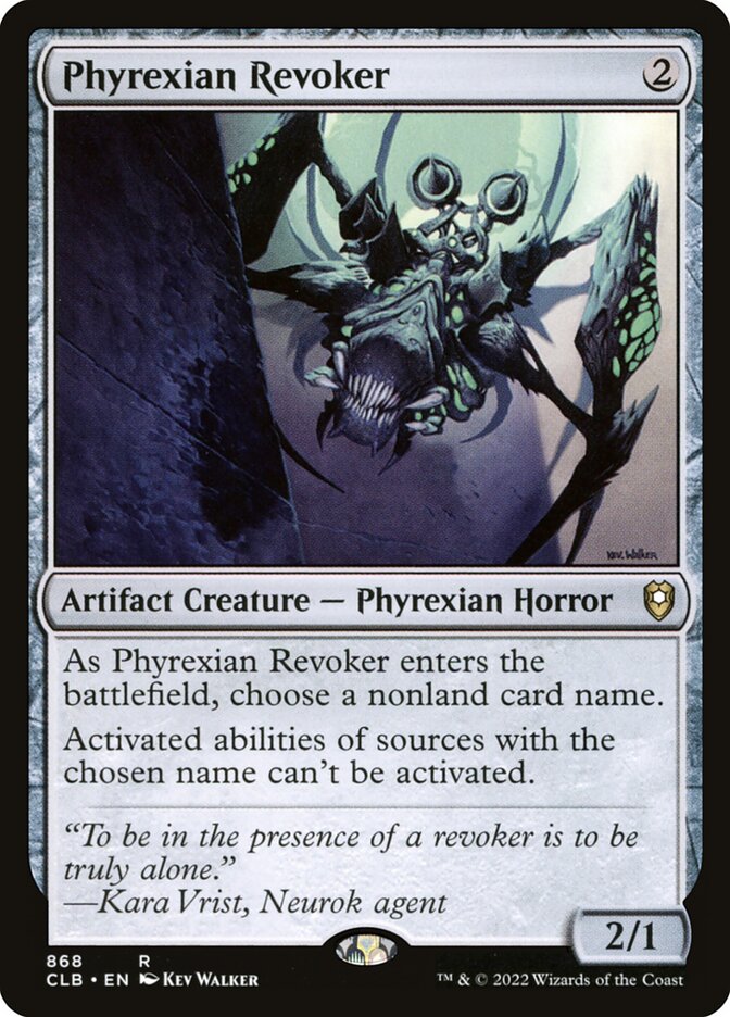 Phyrexian Revoker, Commander Legends: Battle for Baldur's Gate · 868